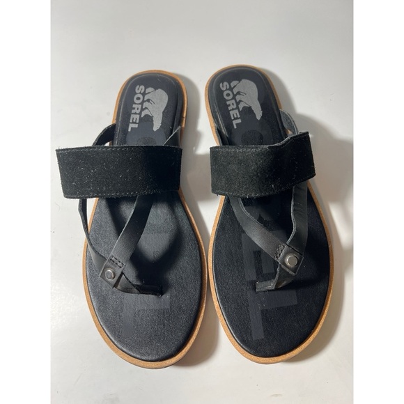 Sorel Black Sandals - Picture 1 of 7